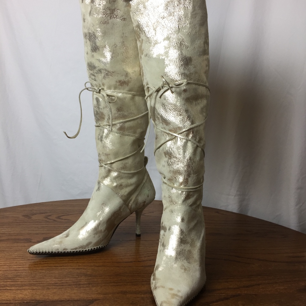 Chisenefrega Renoir Panna Boot w/Ties size 39 1/2
